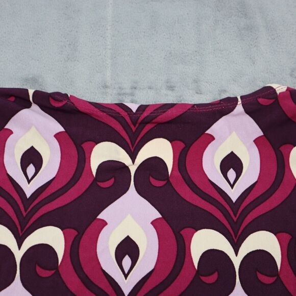 Bisou Bisou Dress Womens 4 Purple Michele Bohbot Short Sleeve Vneck Wrap Style - Picture 12 of 16